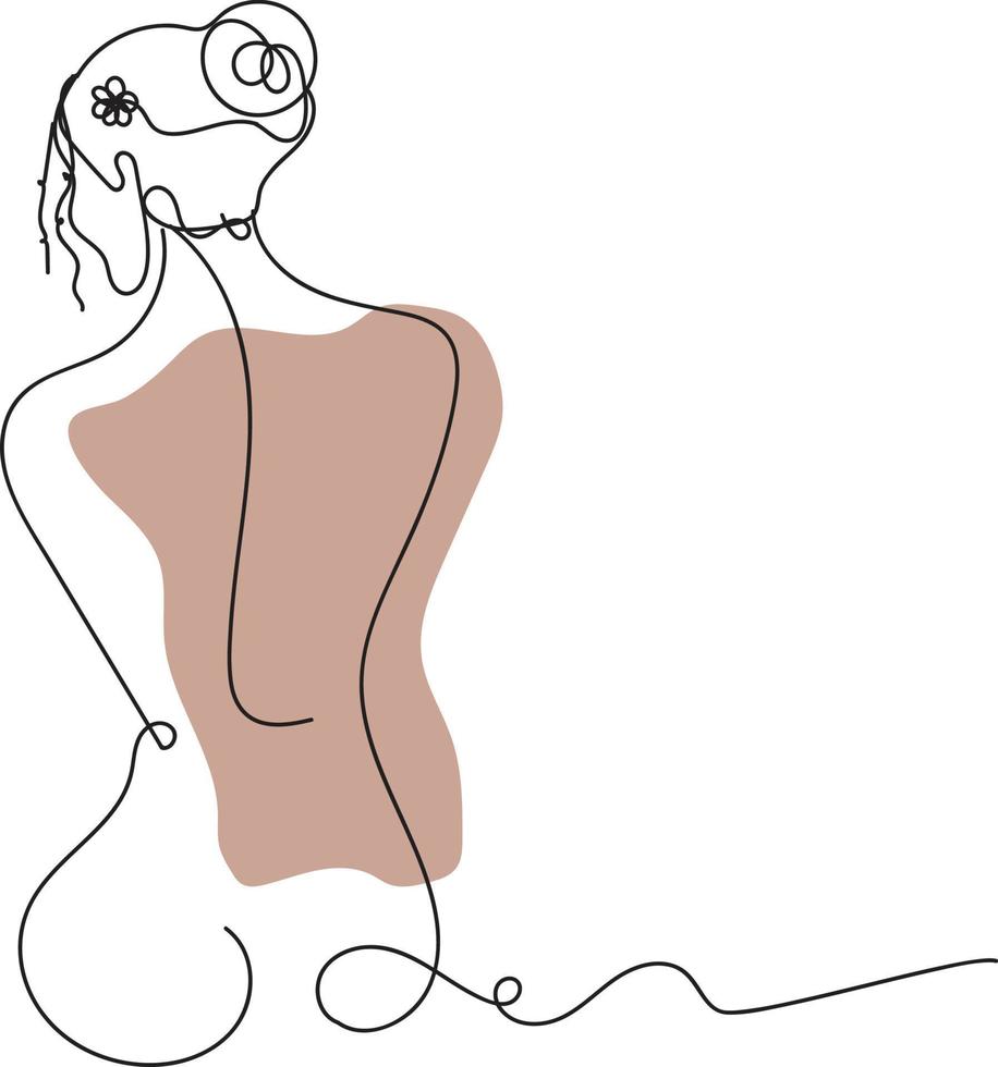 women body liner art vector