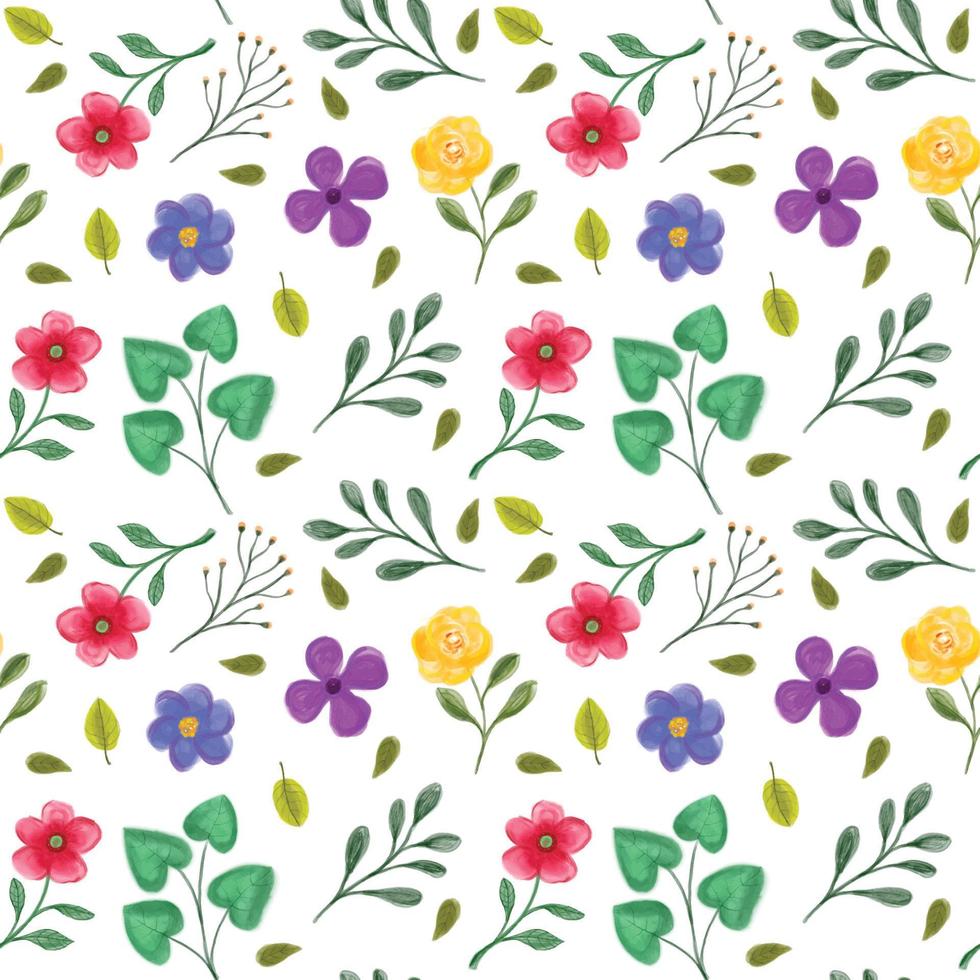 fondo transparente acuarela floral vector