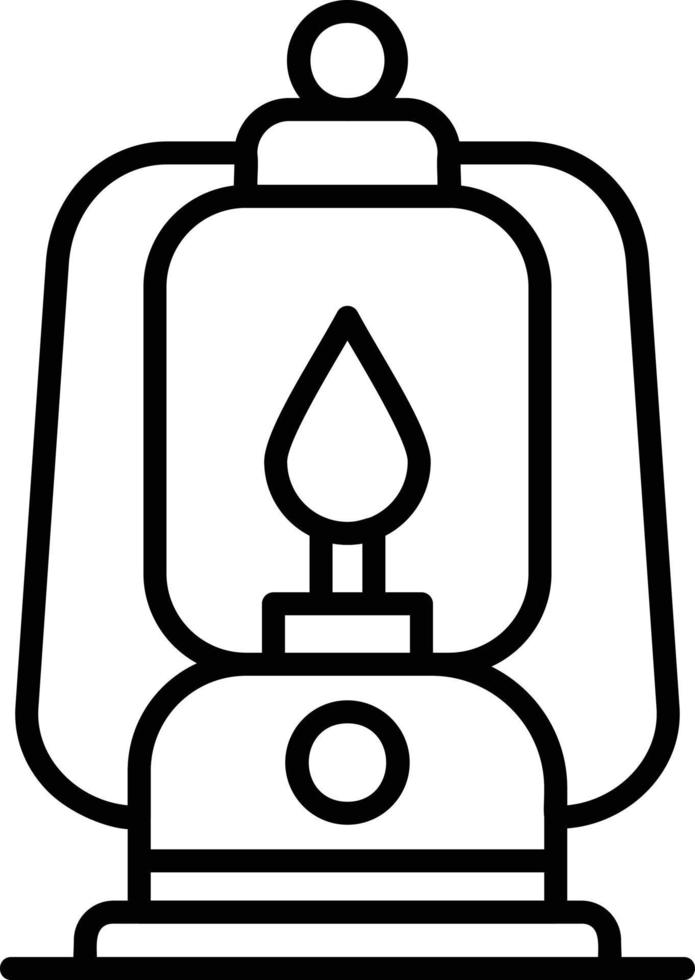 Oil Lamp Creative Icon Design vector