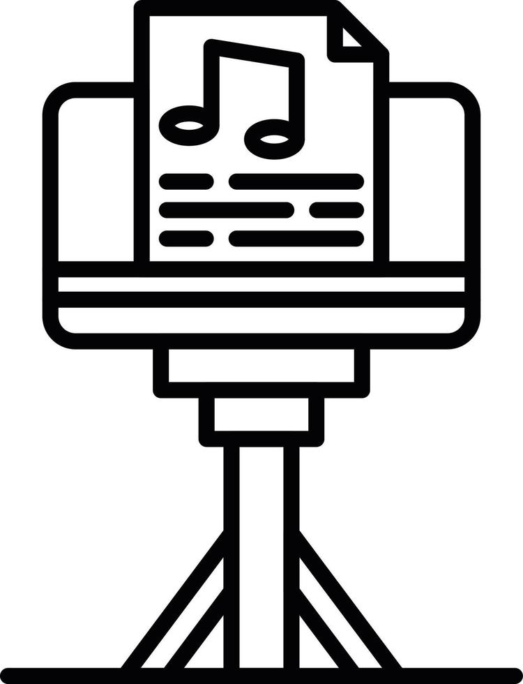 Music Stand Creative Icon Design vector