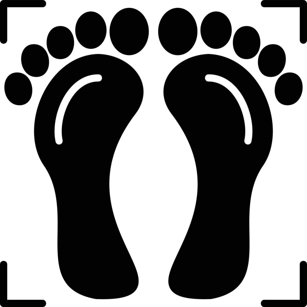 Foot Print Creative Icon Design vector