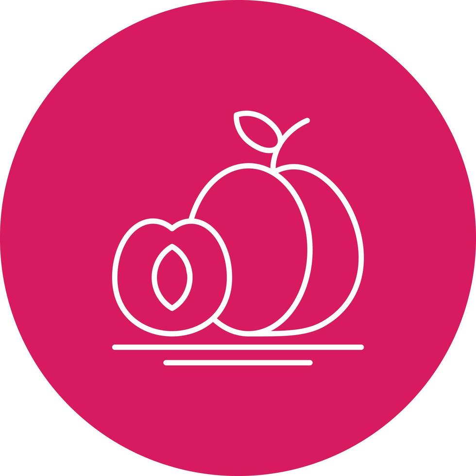 Apricot Vector Icon