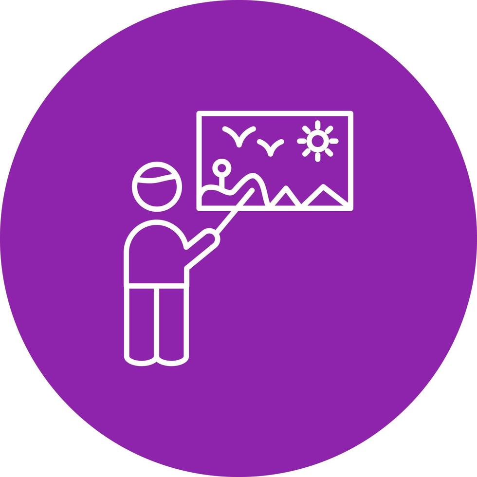 Art Museum Guide Vector Icon