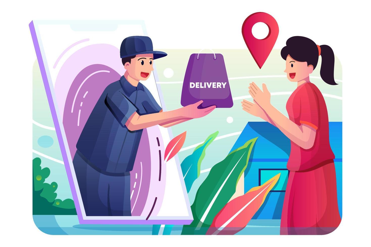 Delivery Service Illustration vector