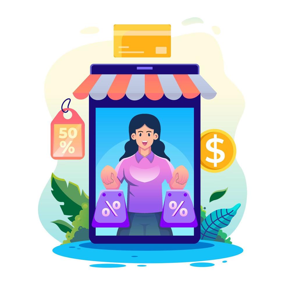 Special Discount Shopping Sale vector