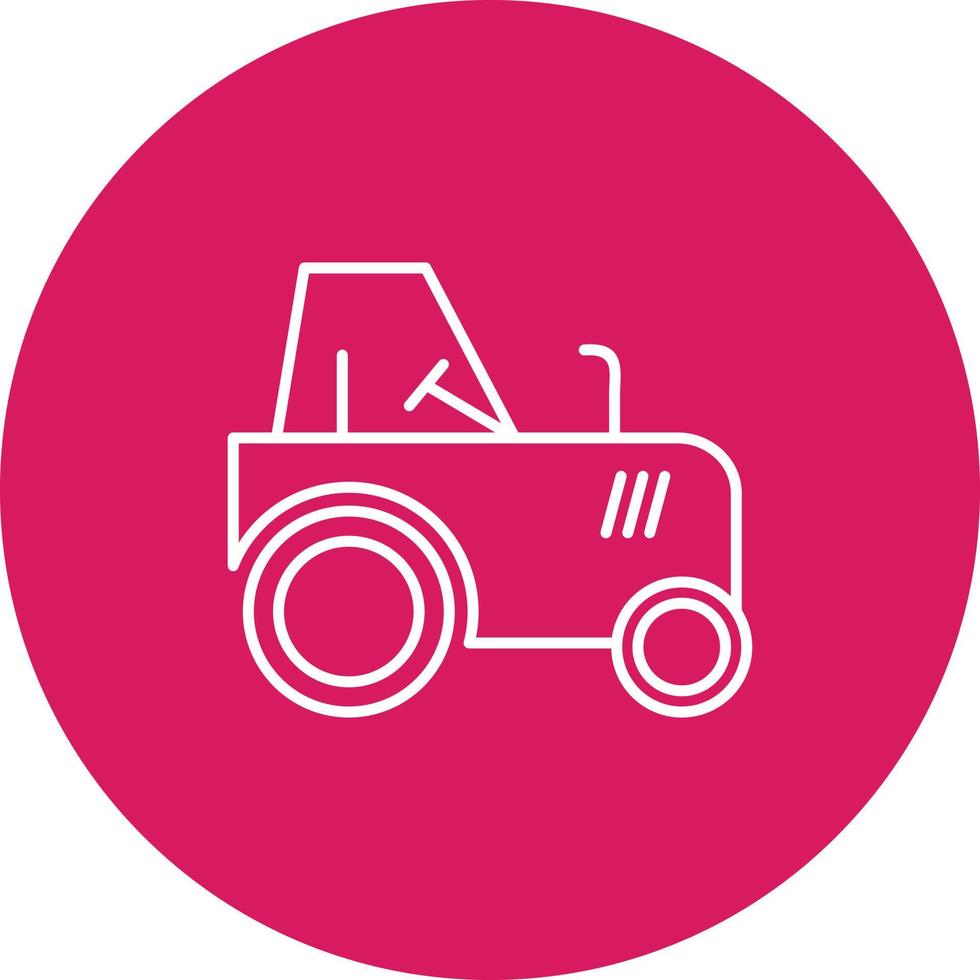 icono de vector de tractor