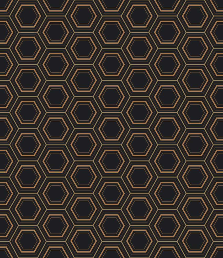 Modern and stylish hexagonal texture background with seamless pattern. Vector illustration graphic