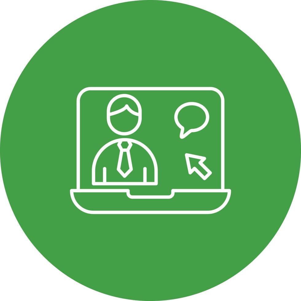 Online Interview Vector Icon