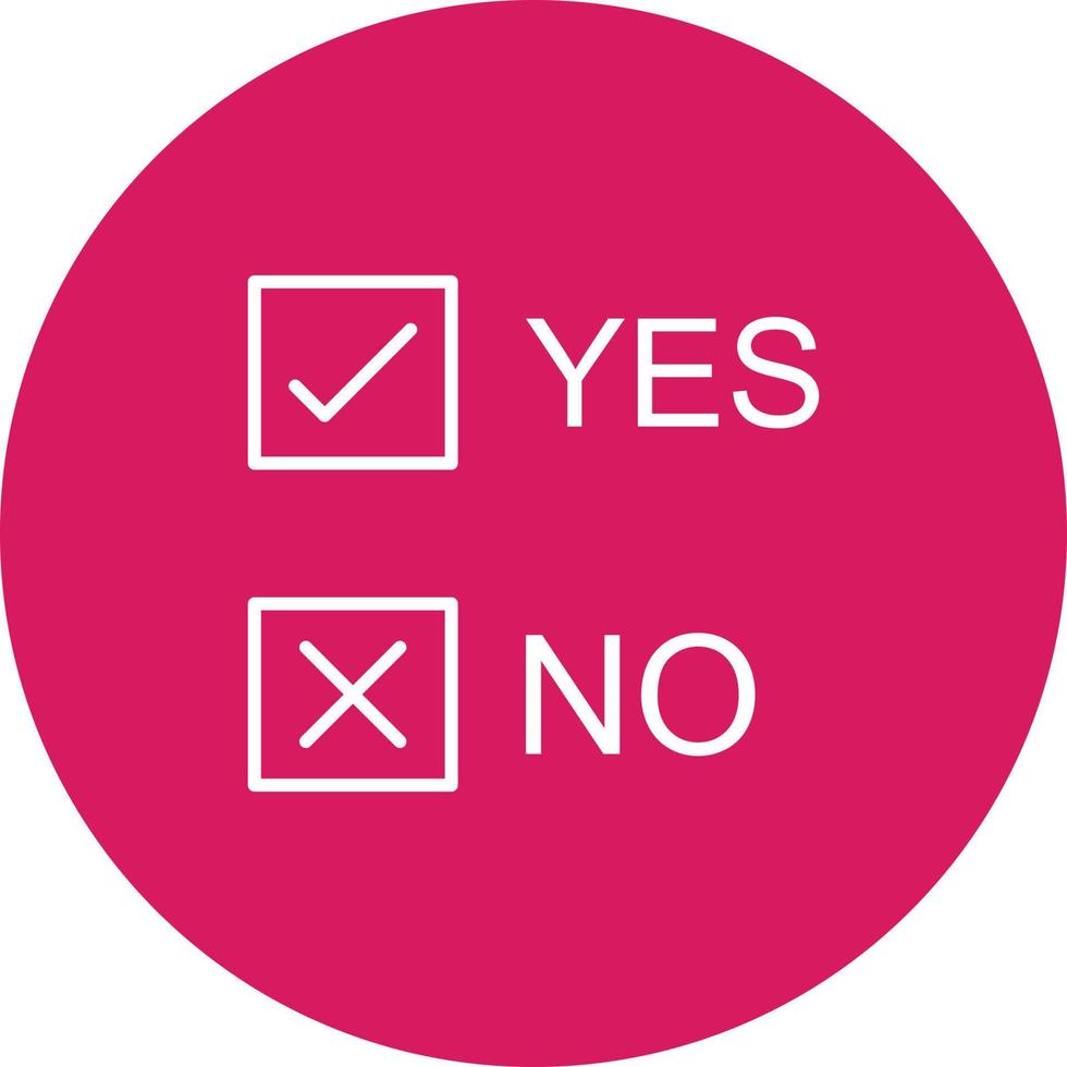 Yes No Option Vector Icon 14954936 Vector Art at Vecteezy
