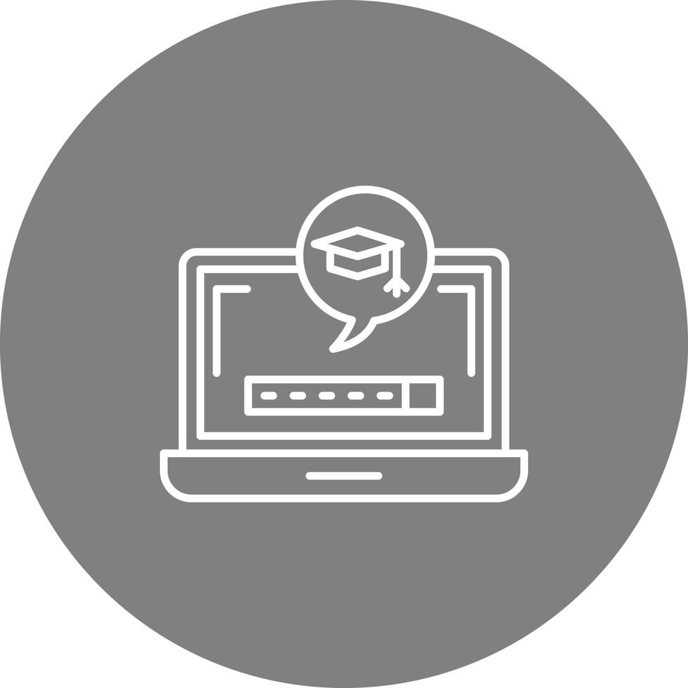 Digital Learning Vector Icon