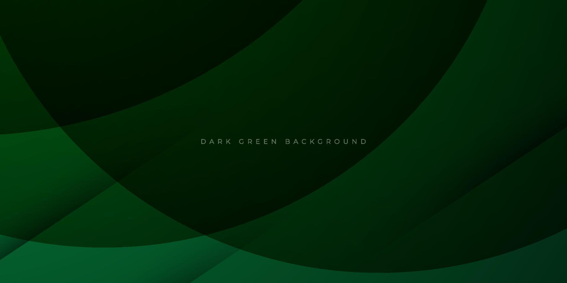 Modern dark green circle geometric background. Dynamic shapes composition. Eps10 Vector illustration