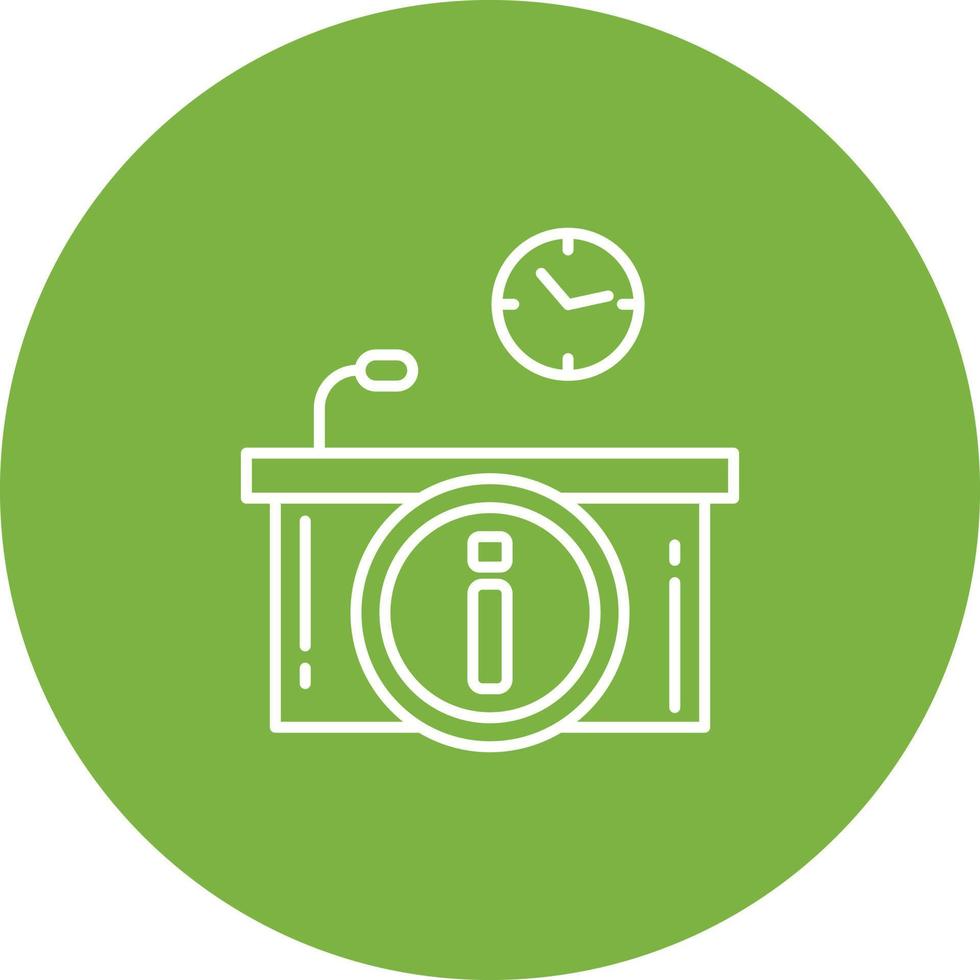 Information Desk Vector Icon
