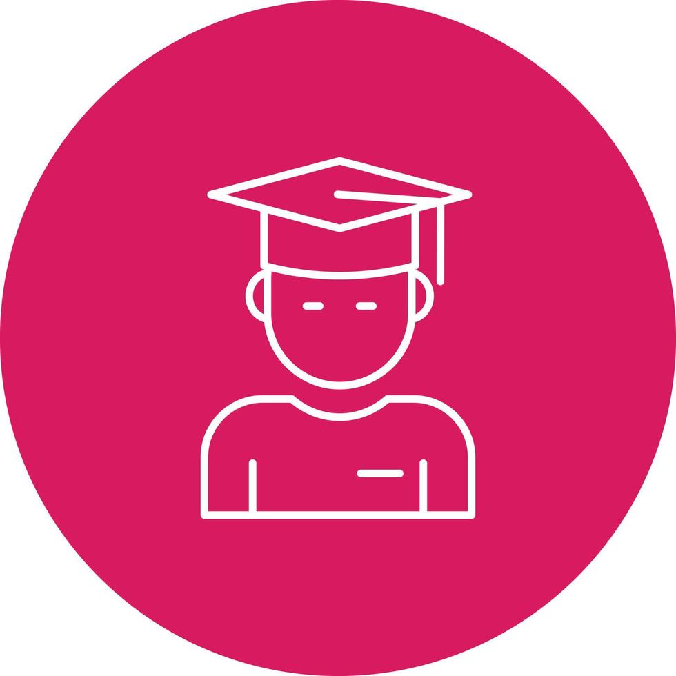 Graduate Student Vector Icon