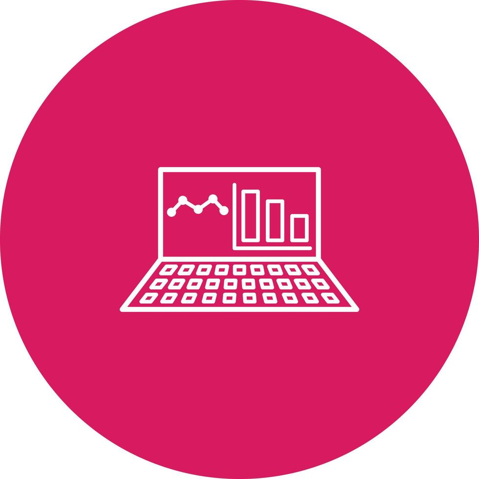 Unique Online Stats Vector Icon