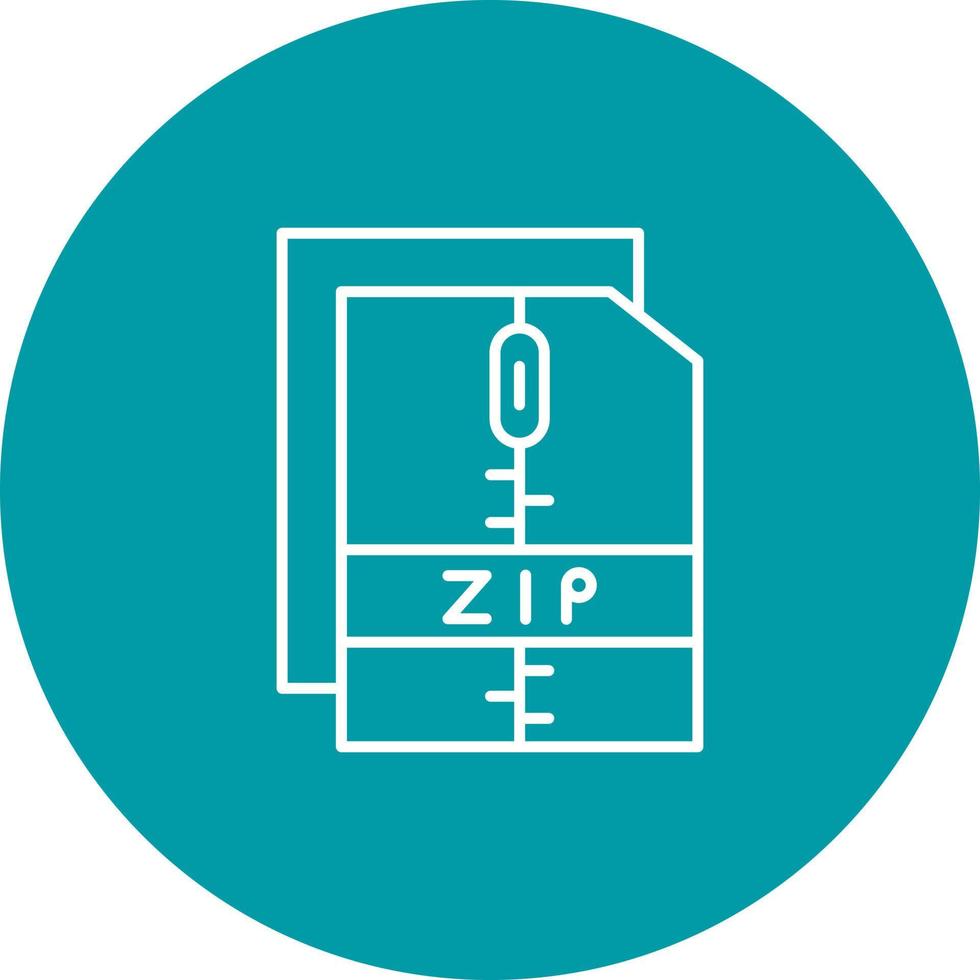 Zip File Vector Icon