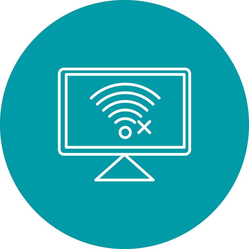 Disconnected Network Vector Icon