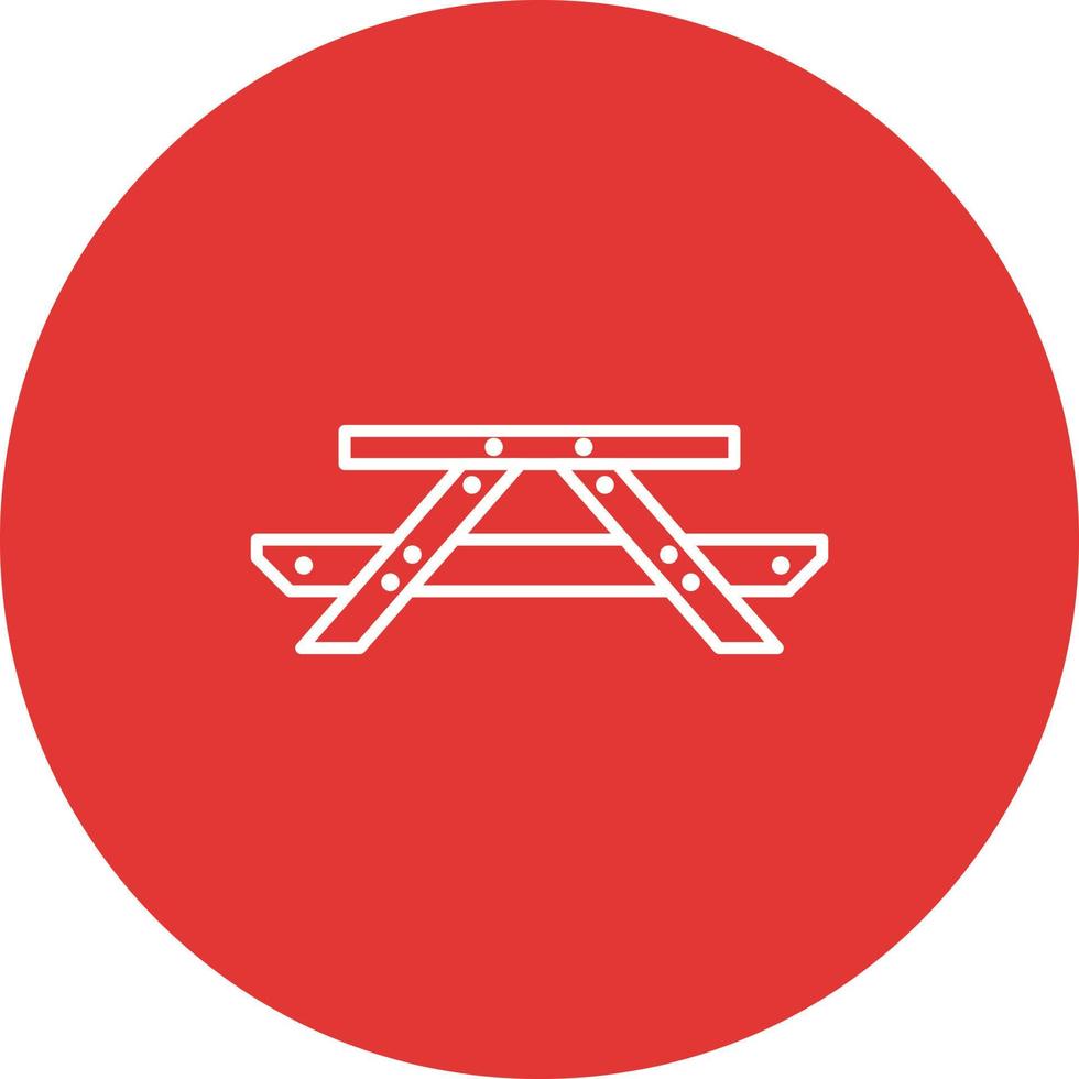 Picnic of Table Vector Icon