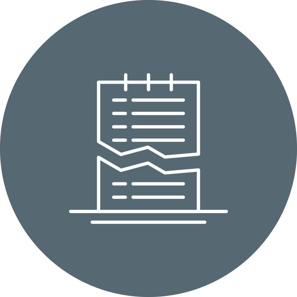 Corrupted List Vector Icon