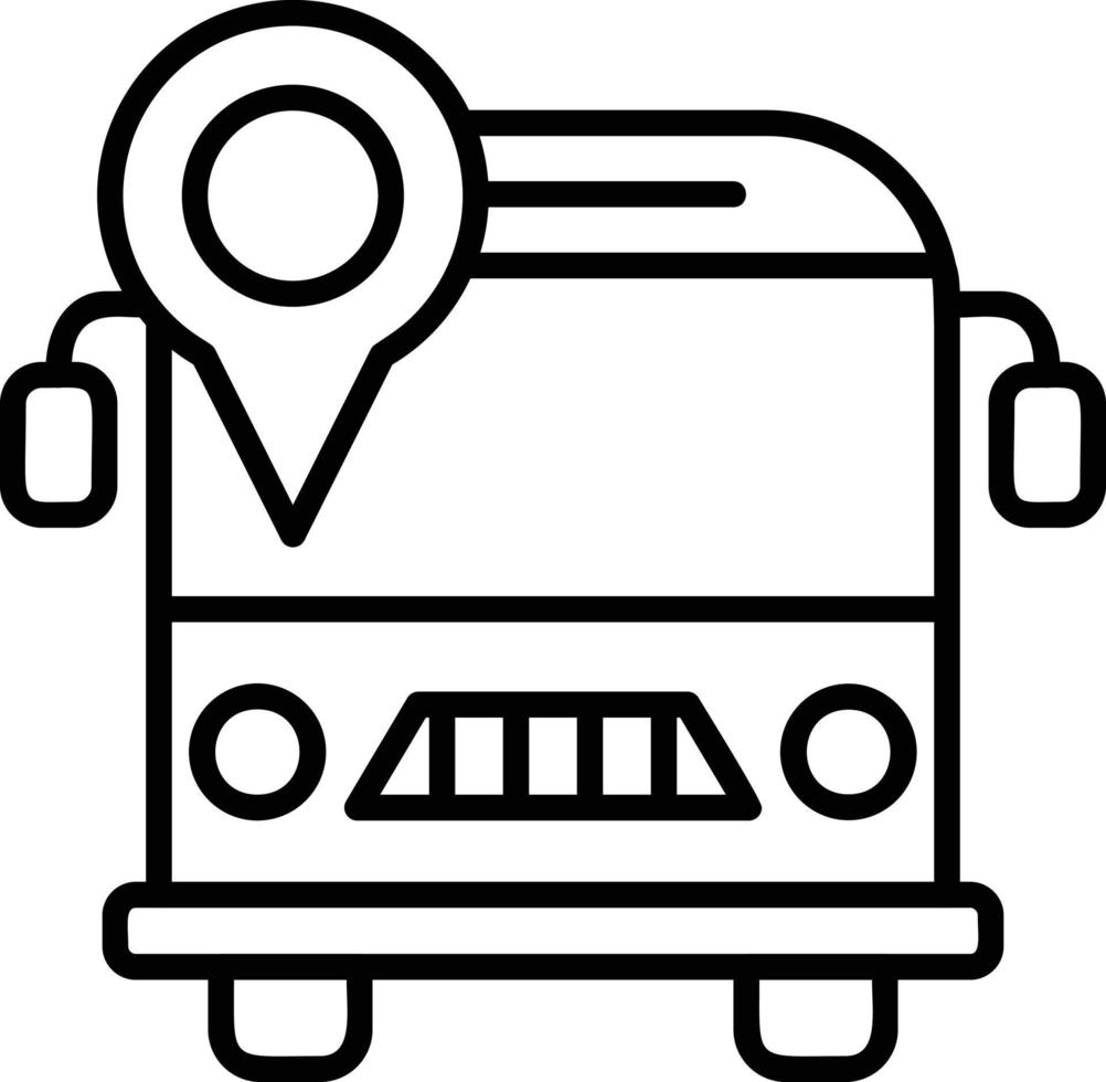 School Bus Creative Icon Design vector