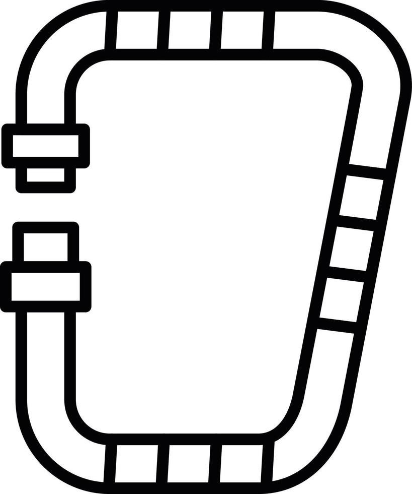 Carabiner Creative Icon Design vector