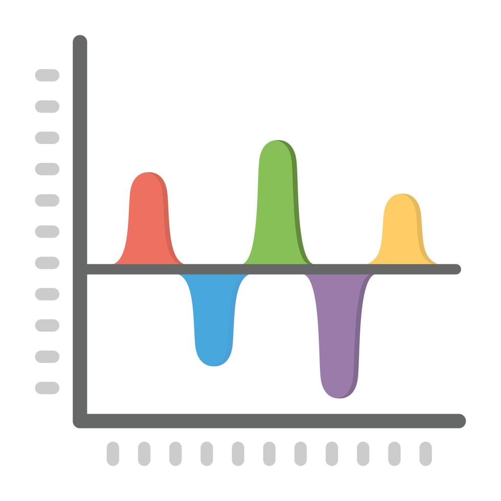 Trendy Volume Analysis vector