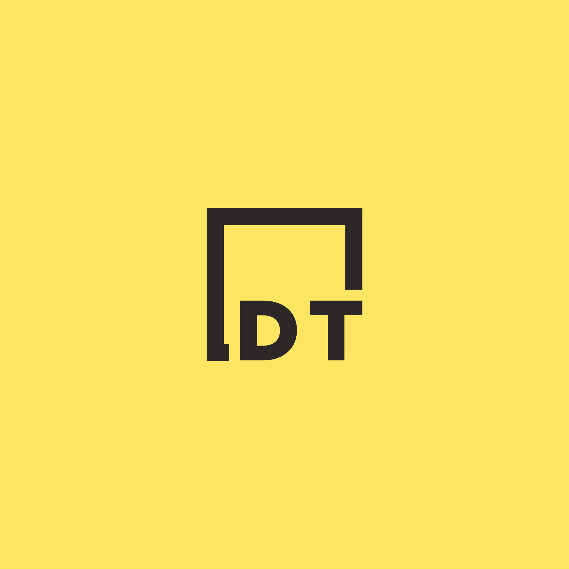 DT initial monogram logo with square style design 14956823 Vector Art ...
