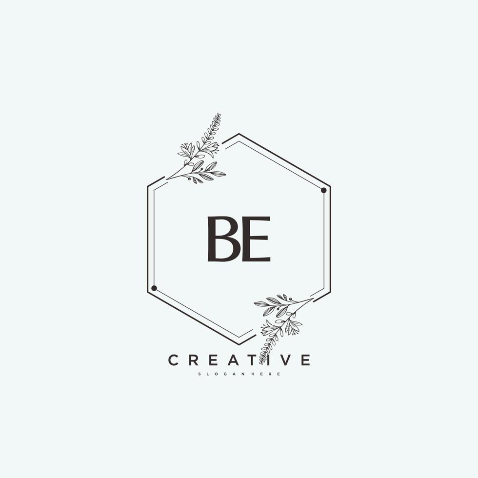 sea el arte del logotipo inicial del vector de belleza, el logotipo de escritura a mano de la firma inicial, boda, moda, joyería, boutique, floral y botánica con una plantilla creativa para cualquier empresa o negocio.