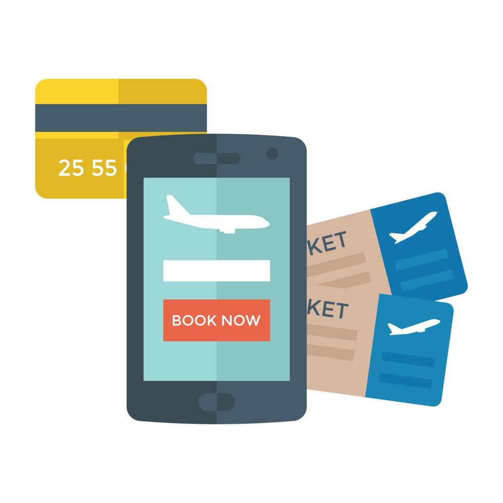 Online Ticket Booking vector