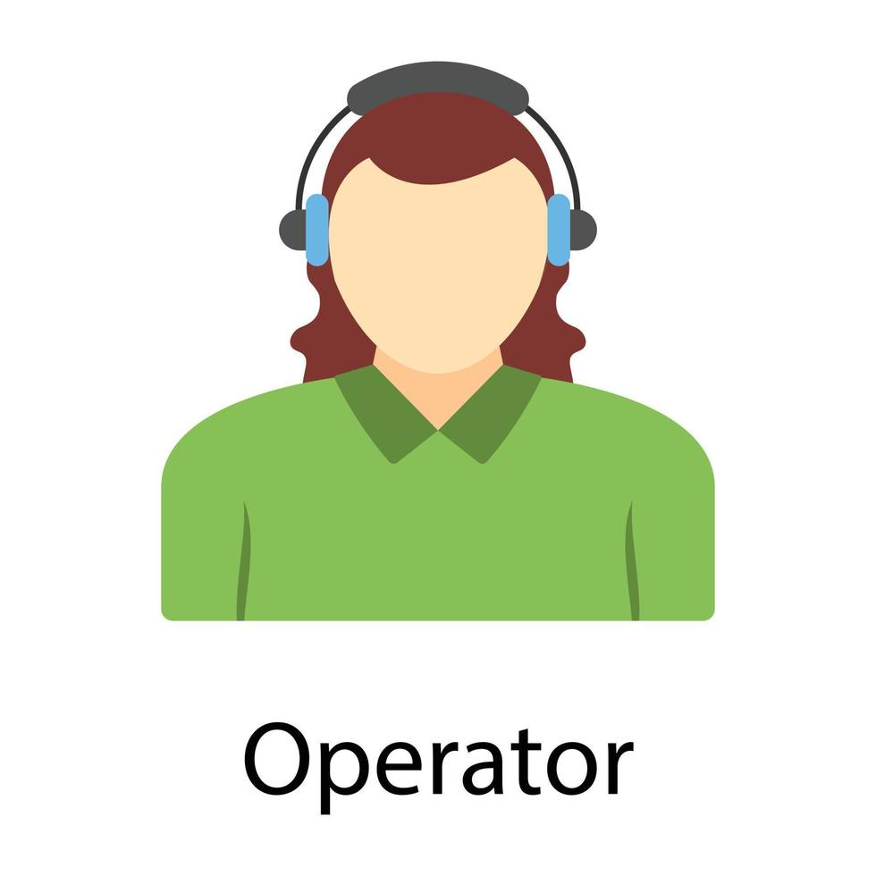 Trendy Operator Concepts vector