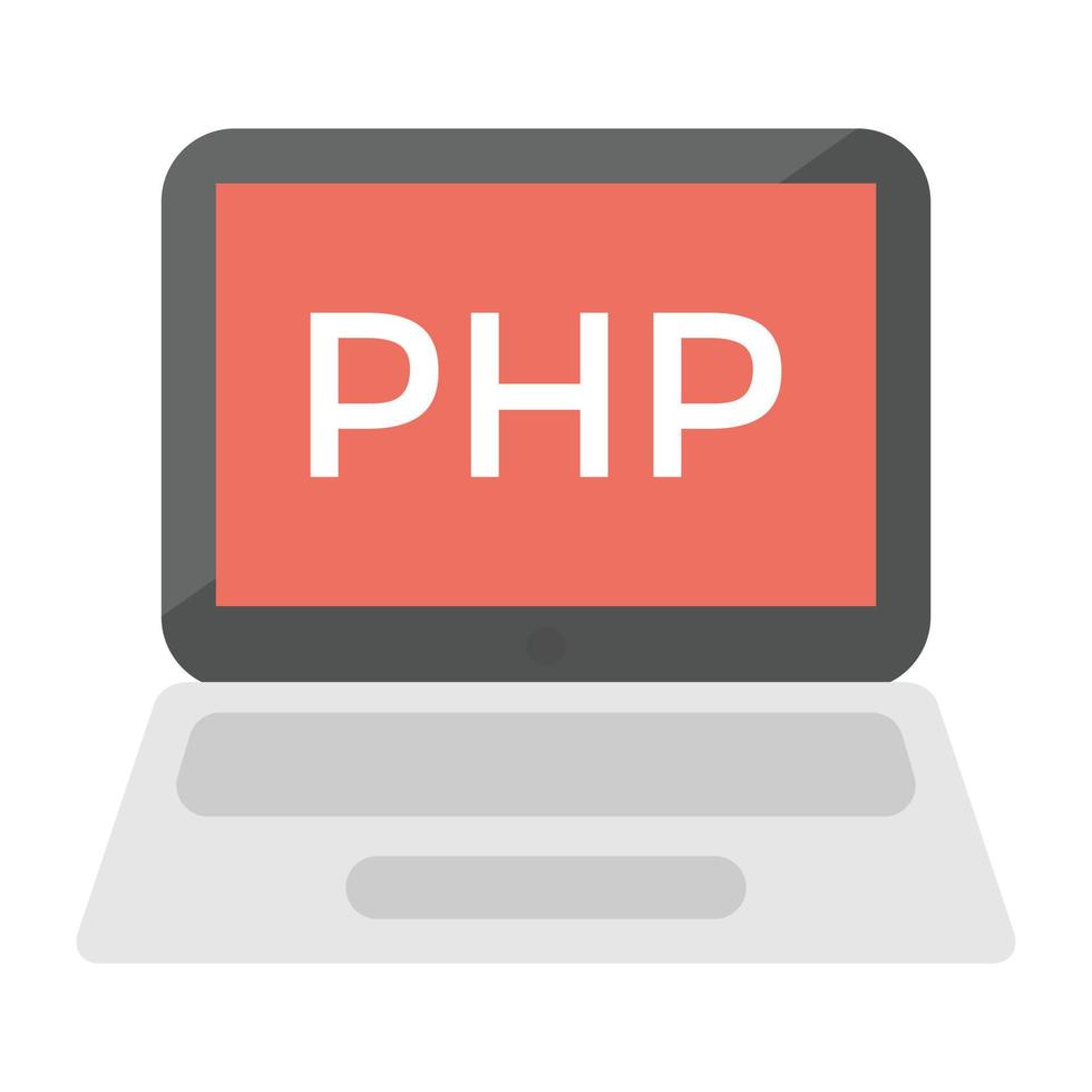 Trendy PHP Concepts vector