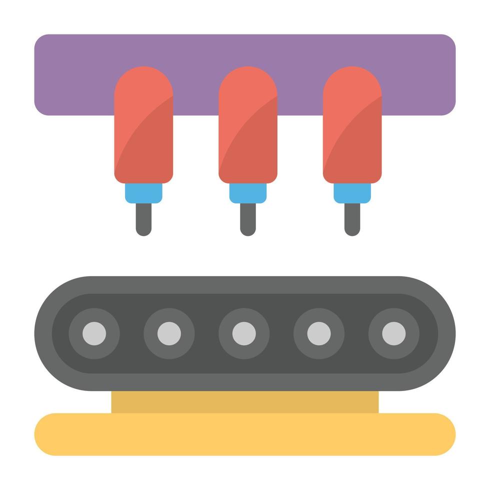 línea de producción de moda vector