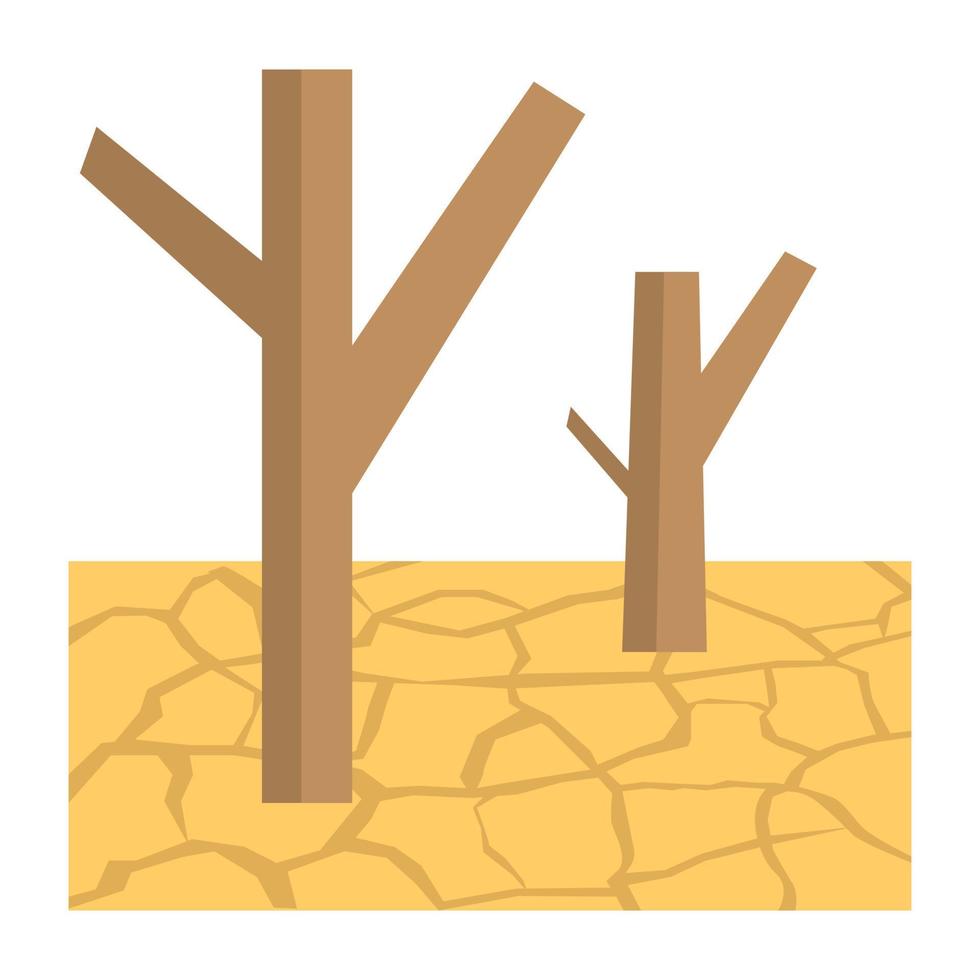 Trendy Drought Concepts vector
