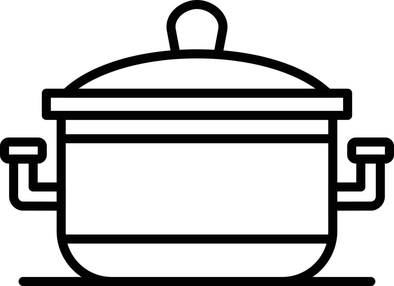 Cooking Pot Creative Icon Design vector