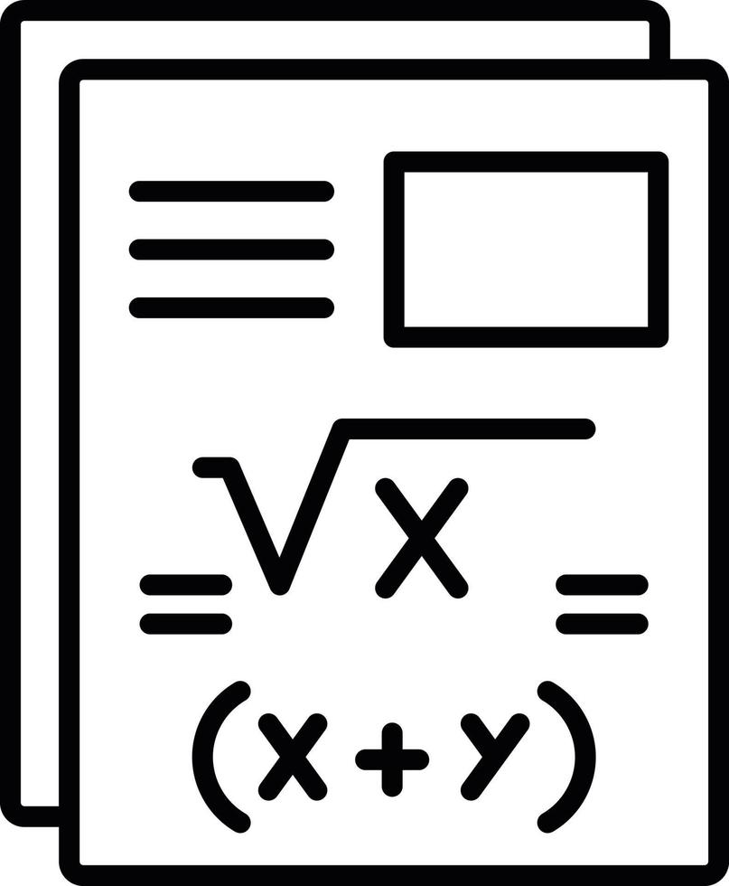 diseño de icono creativo de matemáticas vector