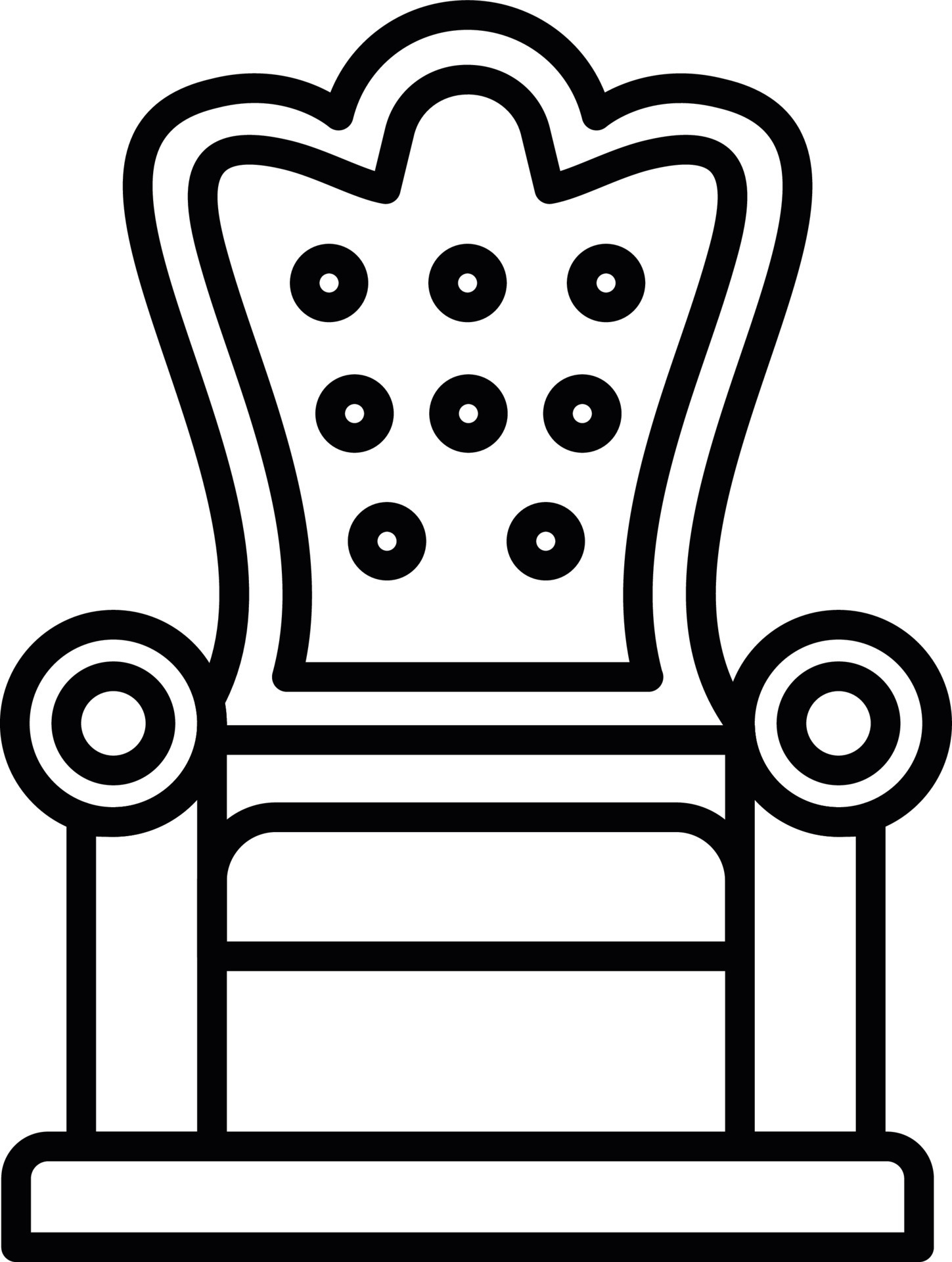 Throne Creative Icon Design 14958173 Vector Art at Vecteezy