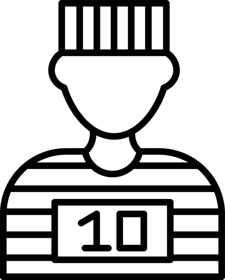 Prisoner Creative Icon Design vector