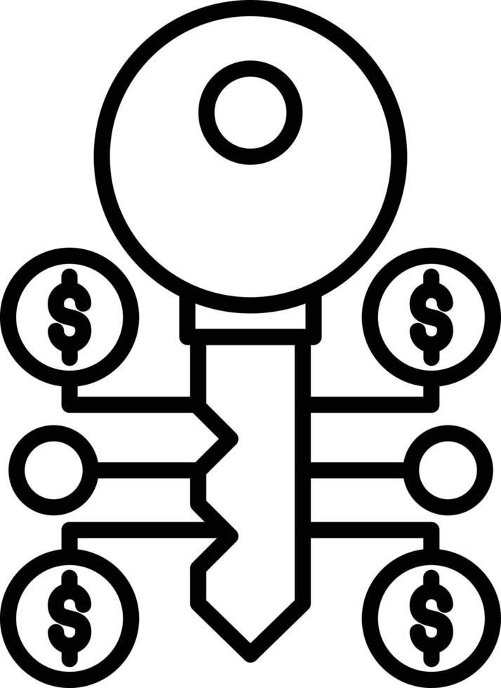 Key Creative Icon Design vector