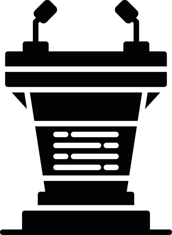 Podium Creative Icon Design vector