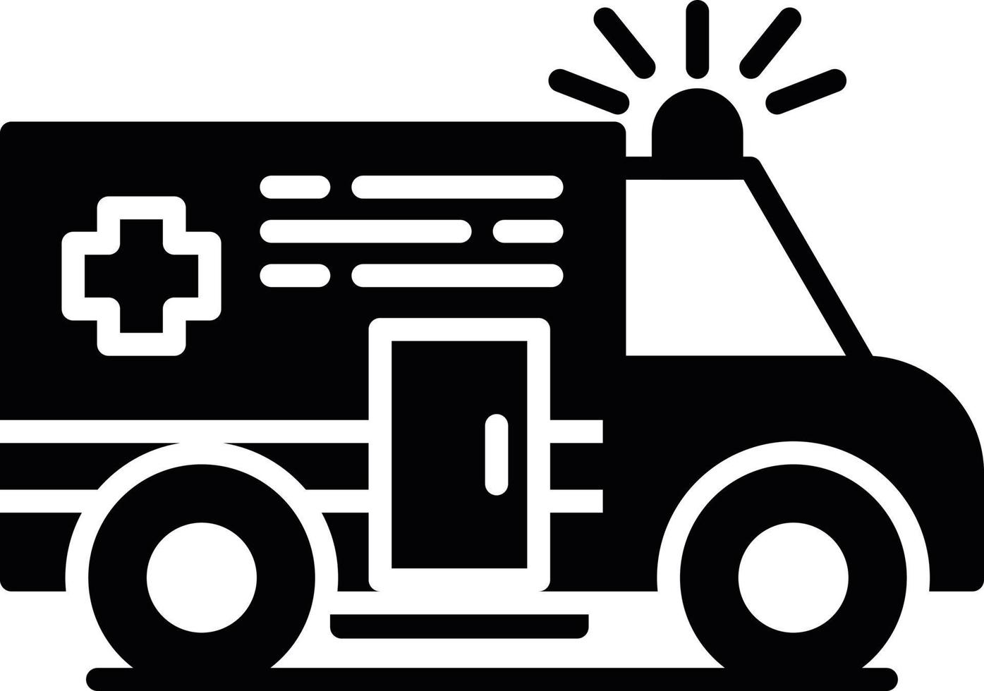 Ambulance Creative Icon Design vector
