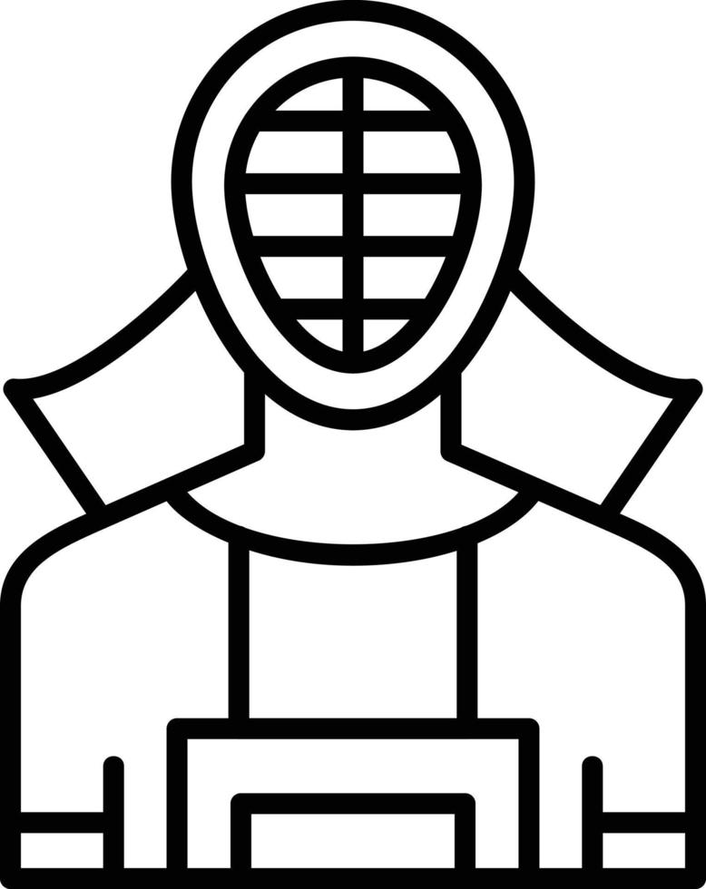 diseño de icono creativo de kendo vector