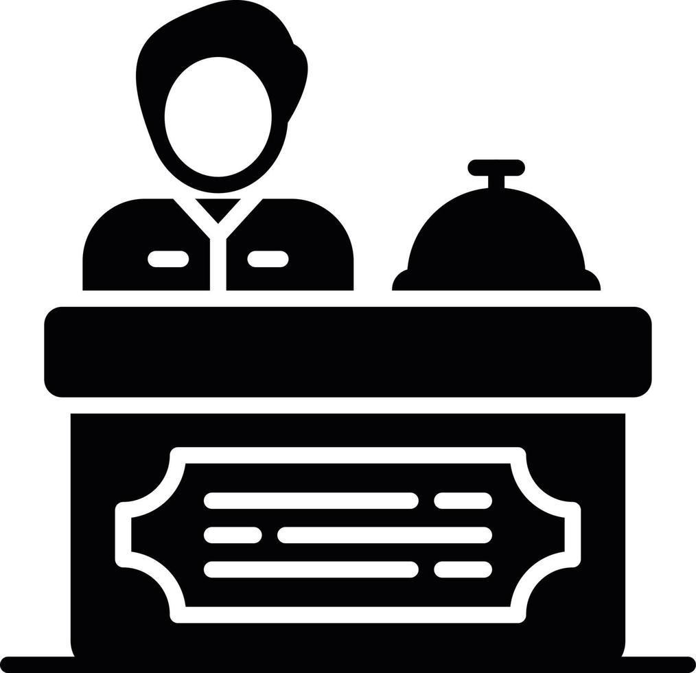 Receptionist Creative Icon Design vector