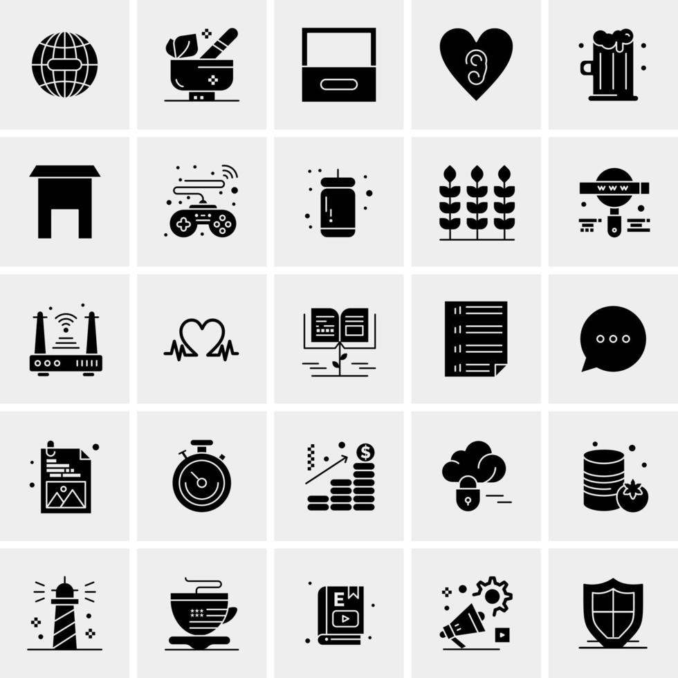 25 Universal Business Icons Vector Creative Icon Illustration to use in web and Mobile Related project