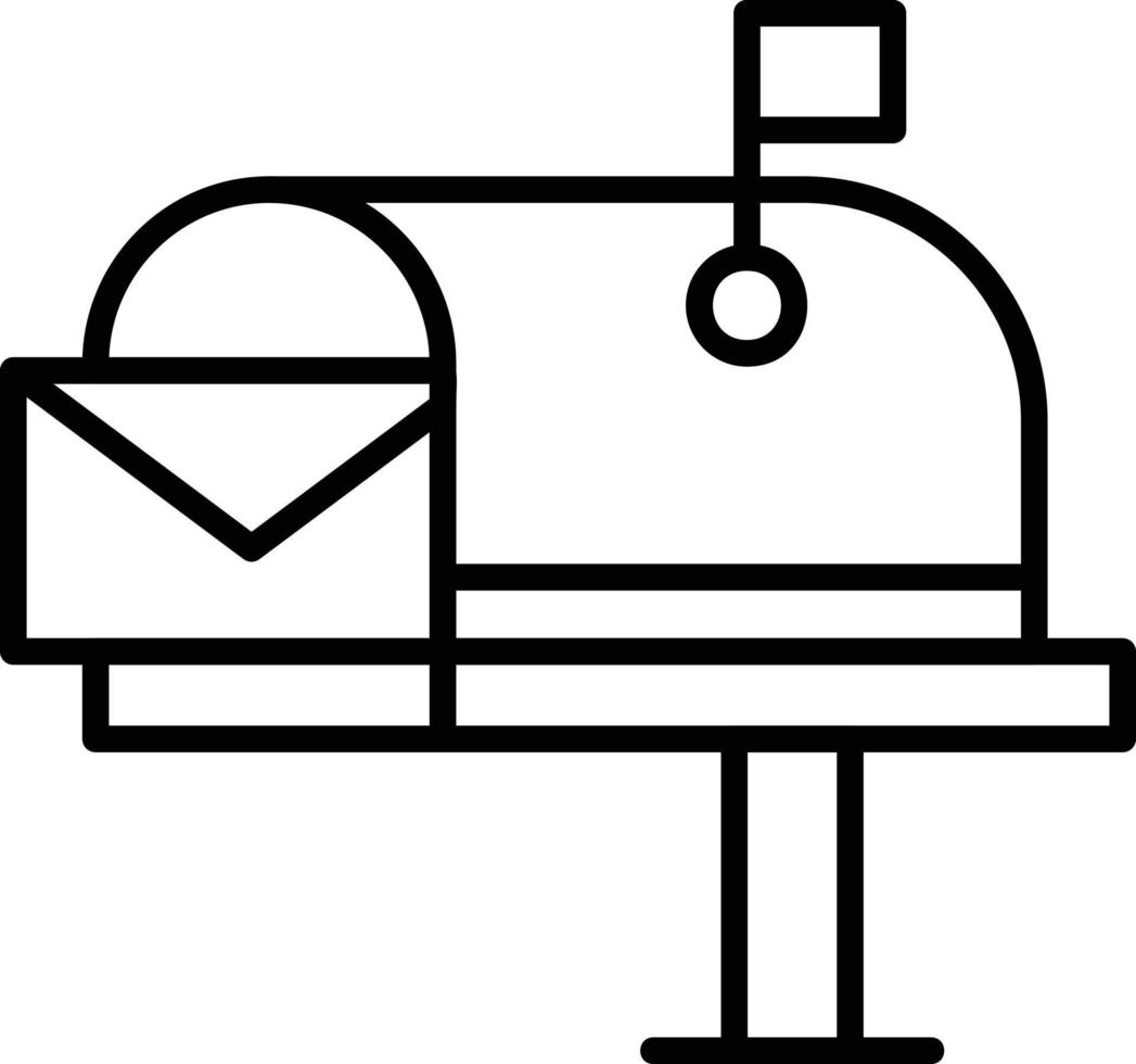 Mail Box Creative Icon Design vector