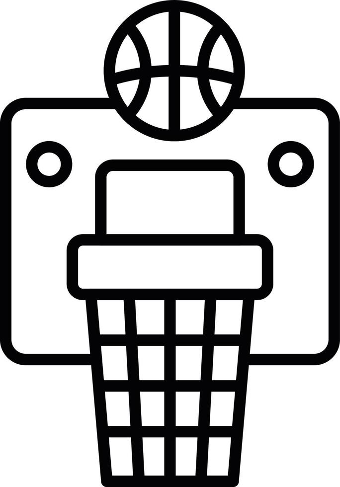 Basketball Hoop Creative Icon Design vector