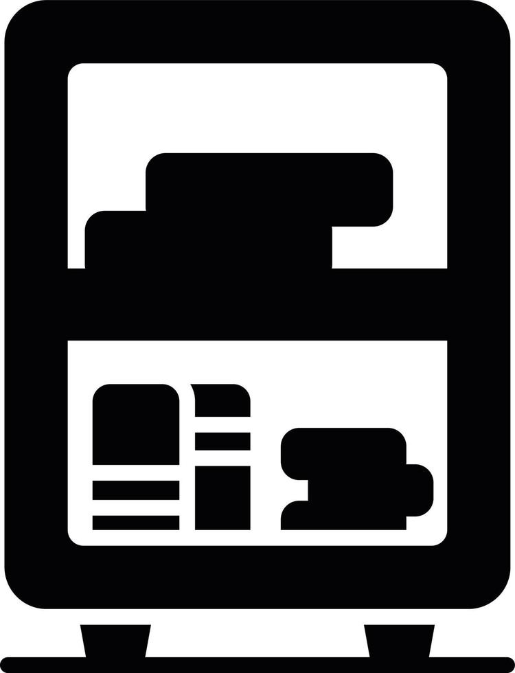 Bookshelf Creative Icon Design vector