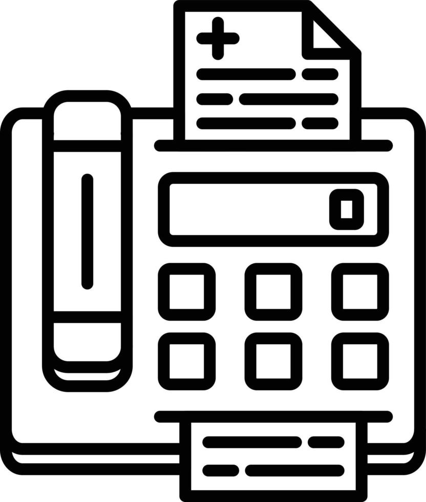 Fax Machine Creative Icon Design vector