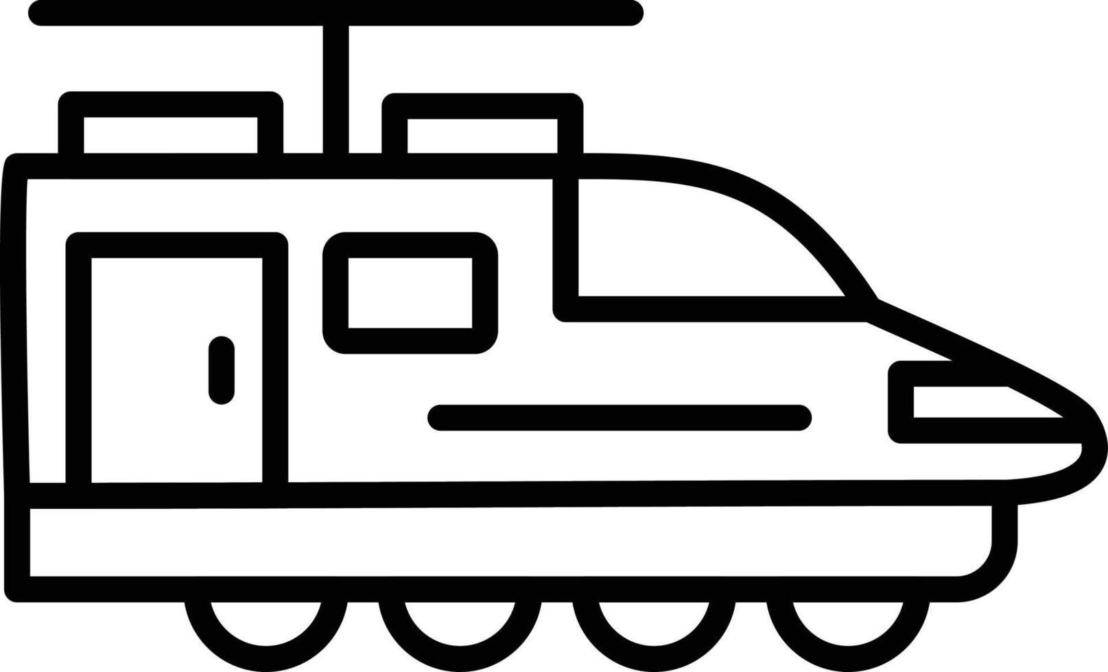 Electric Train Creative Icon Design vector