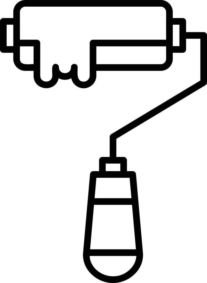 Paint Roller Creative Icon Design vector