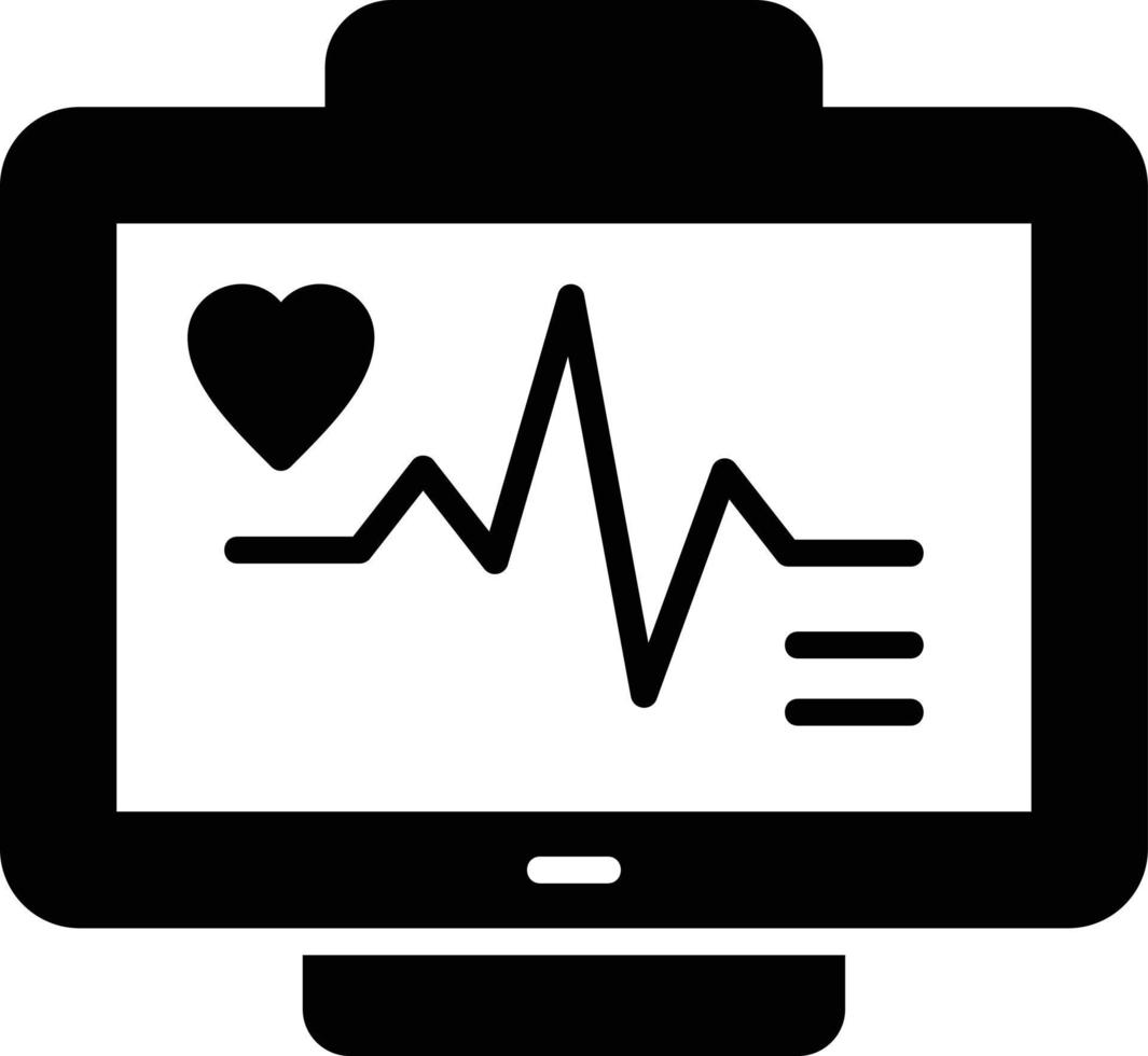 ECG Monitor Creative Icon Design vector