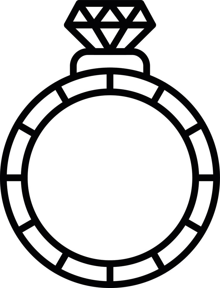 diseño de icono creativo de anillo vector